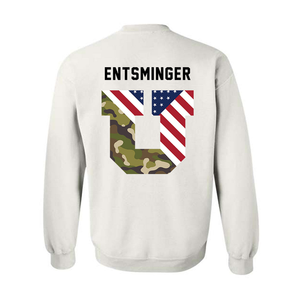 Utah - NCAA Football : Devin Entsminger - Veterans Day v3 Crewneck Sweatshirt-3