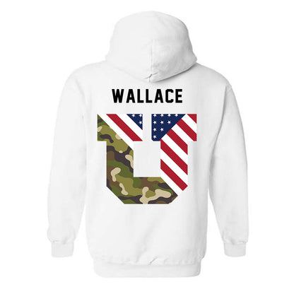 Utah - NCAA Football : Jamal Wallace - Veterans Day v3 Hooded Sweatshirt-2