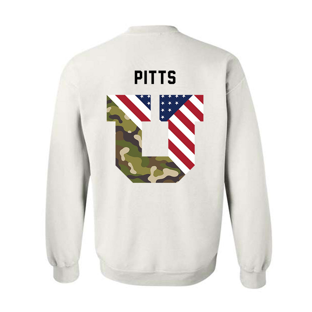 Utah - NCAA Football : Preston Pitts - Veterans Day v3 Crewneck Sweatshirt-3