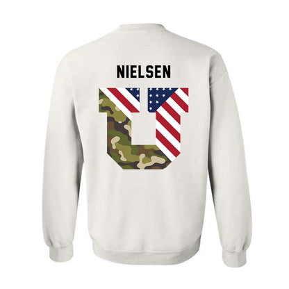 Utah - NCAA Football : Mitch Nielsen - Veterans Day v3 Crewneck Sweatshirt-3