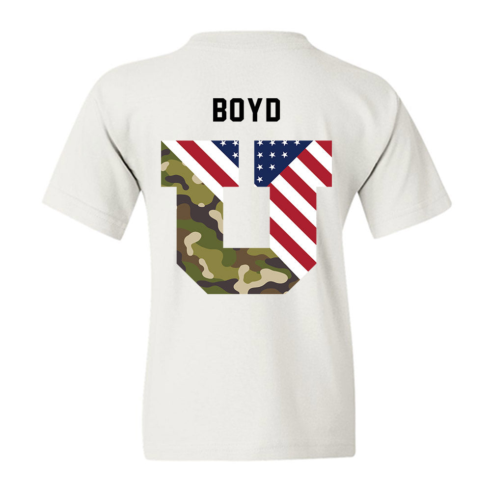 Utah - NCAA Football : Morley Boyd - Veterans Day v3 Youth T-Shirt-3