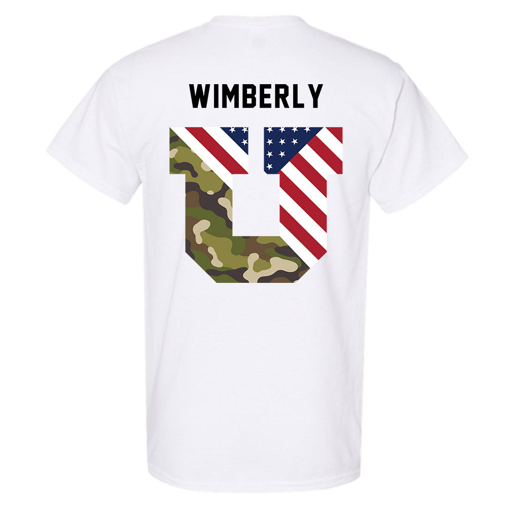 Utah - NCAA Football : Marcus Wimberly - Veterans Day v3 T-Shirt-3