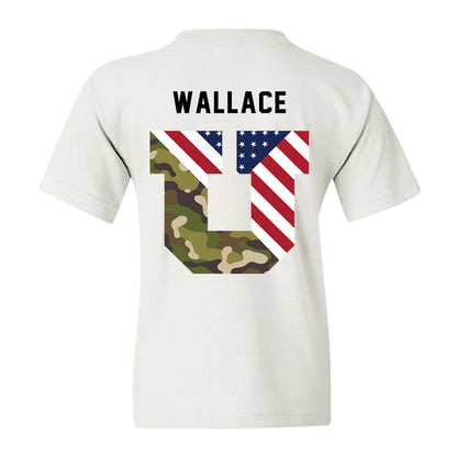 Utah - NCAA Football : Jamal Wallace - Veterans Day v3 Youth T-Shirt-3
