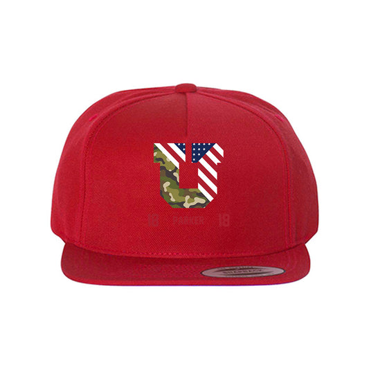 Utah - NCAA Football : Earl Parker - Veterans Day Snapback Hat-0