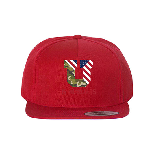 Utah - NCAA Football : Lance Holtzclaw - Veterans Day Snapback Hat-0