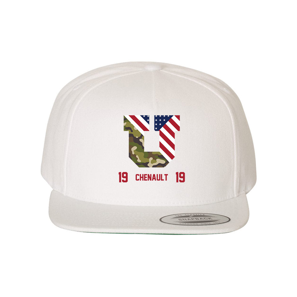 Utah - NCAA Football : James Chenault - Veterans Day Snapback Hat-1