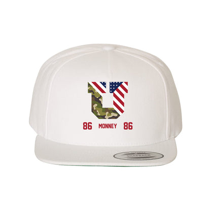 Utah - NCAA Football : Will Monney - Veterans Day Snapback Hat-1