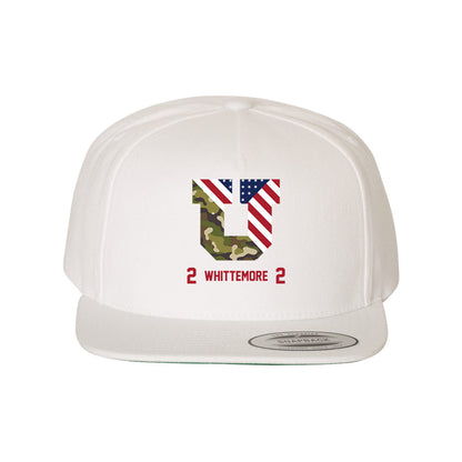 Utah - NCAA Football : Creed Whittemore - Veterans Day Snapback Hat-1