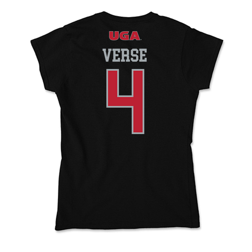 Georgia - NCAA Women's Basketball : Miyah Verse - Soft Style Women’s T-Shirt-1