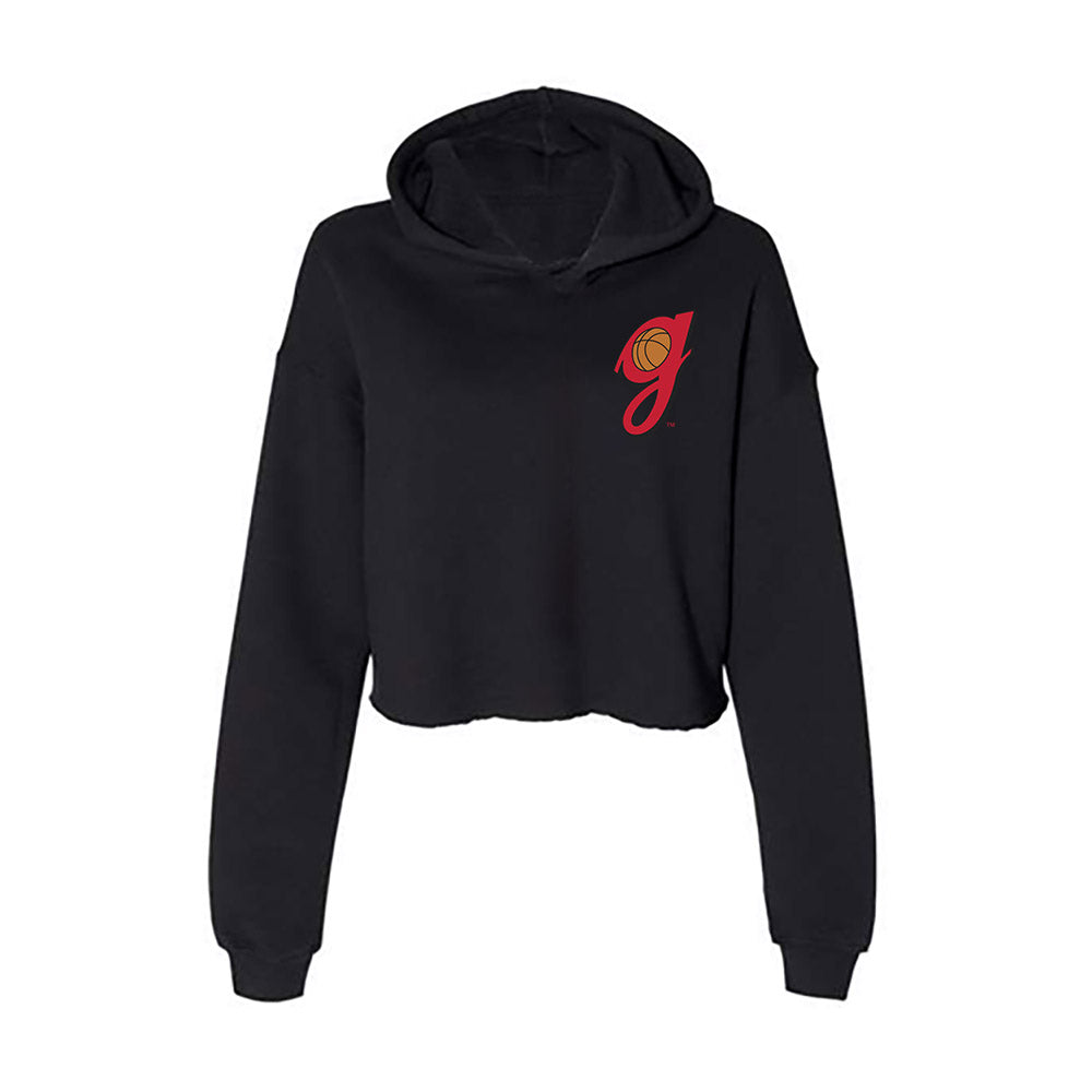 Georgia - NCAA Women's Basketball : Harmonie Ware - Women's Crop Fleece Hooded Sweatshirt-0
