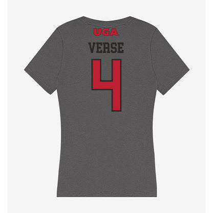 Georgia - NCAA Women's Basketball : Miyah Verse - Women's V-Neck T-Shirt-1