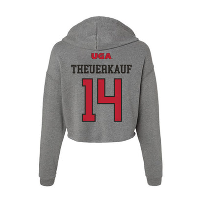 Georgia - NCAA Women's Basketball : Rylie Theuerkauf - Women's Crop Fleece Hoodie-1