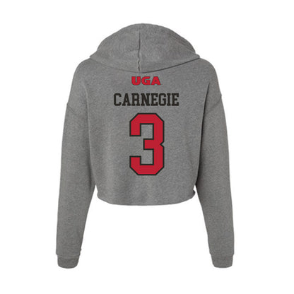 Georgia - NCAA Women's Basketball : Danielle Carnegie - Women's Crop Fleece Hoodie-1