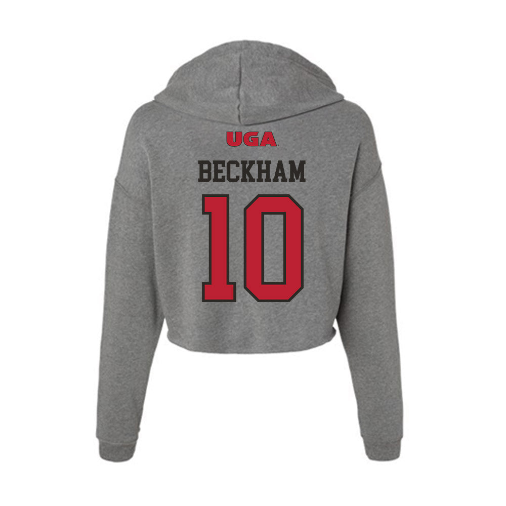 Georgia - NCAA Women's Basketball : Aubrey Beckham - Women's Crop Fleece Hoodie-1
