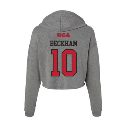 Georgia - NCAA Women's Basketball : Aubrey Beckham - Women's Crop Fleece Hoodie-1