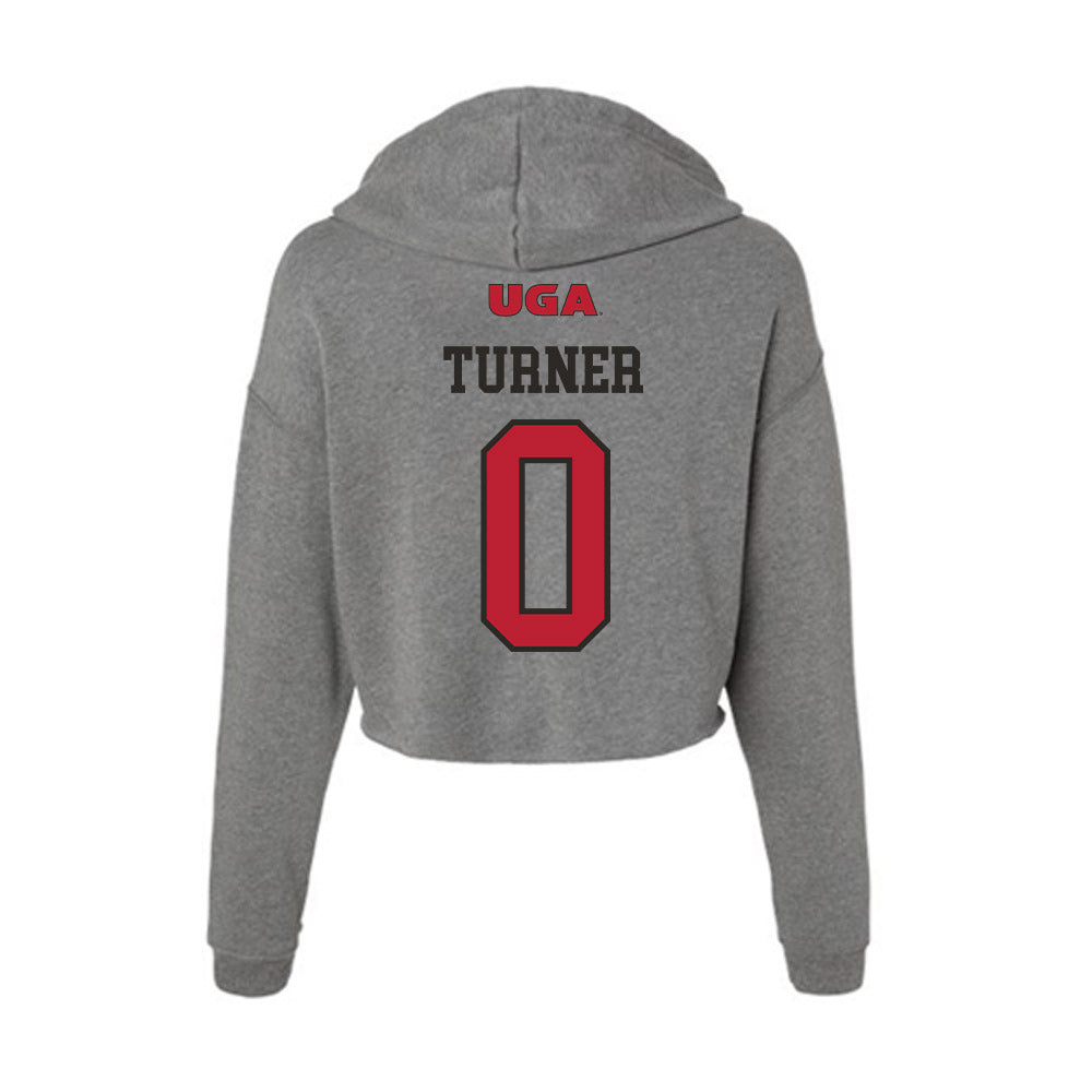 Georgia - NCAA Women's Basketball : Trinity Turner - Women's Crop Fleece Hoodie-1