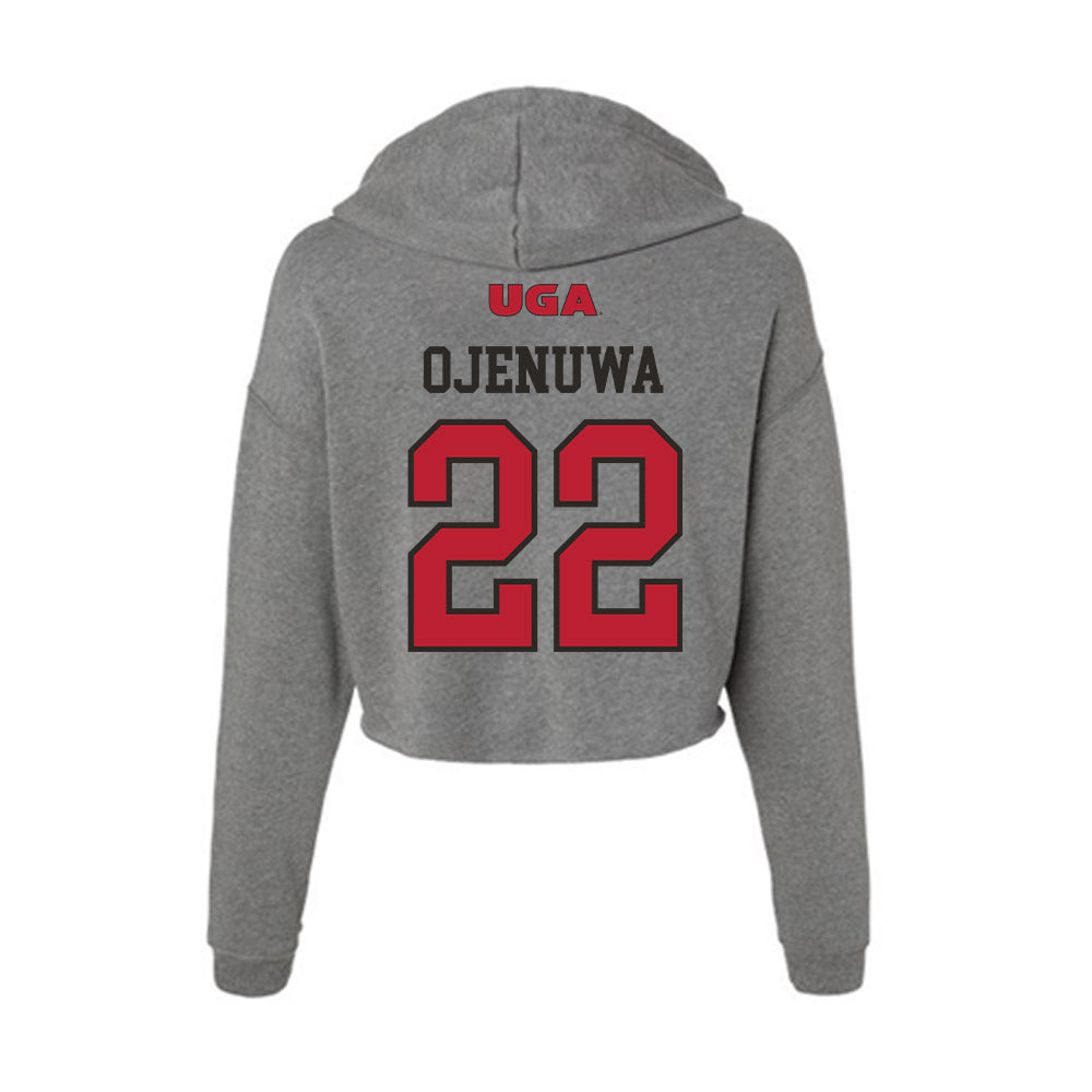 Georgia - NCAA Women's Basketball : Vera Ojenuwa - Women's Crop Fleece Hoodie-1