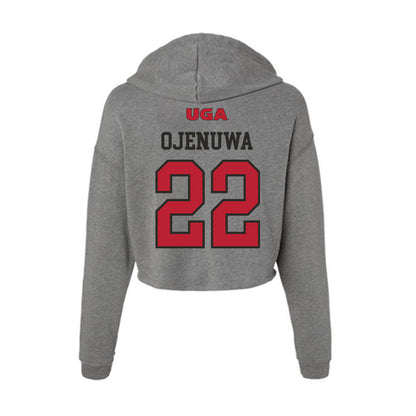 Georgia - NCAA Women's Basketball : Vera Ojenuwa - Women's Crop Fleece Hoodie-1