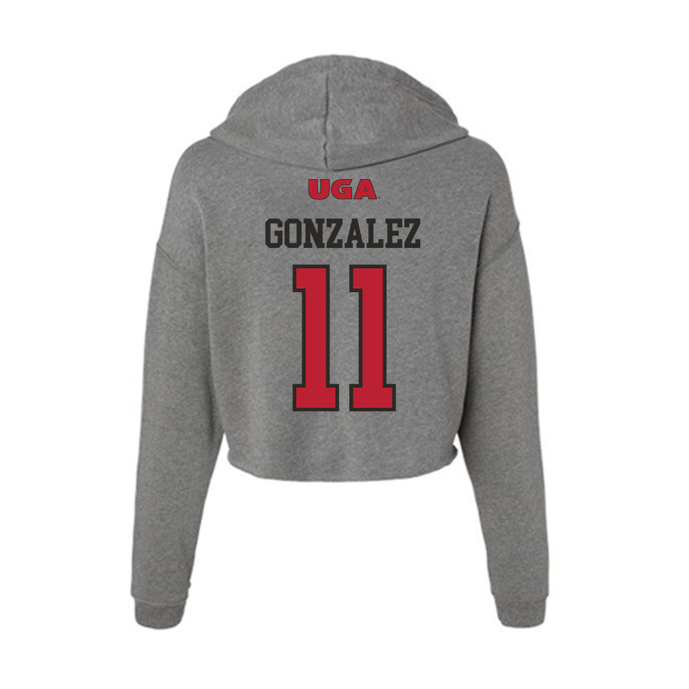 Georgia - NCAA Women's Basketball : Enjulina Gonzalez - Women's Crop Fleece Hoodie-1