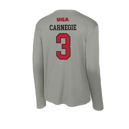 Georgia - NCAA Women's Basketball : Danielle Carnegie - Activewear Long Sleeve T-Shirt-1