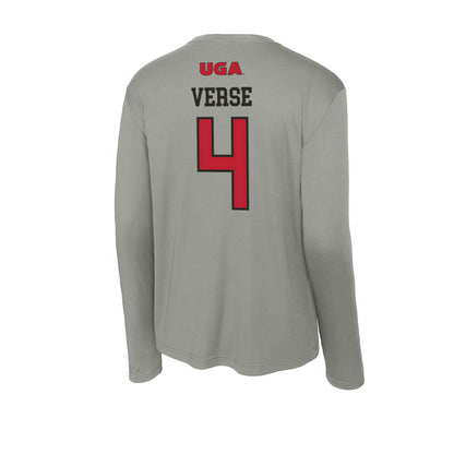 Georgia - NCAA Women's Basketball : Miyah Verse - Activewear Long Sleeve T-Shirt-1