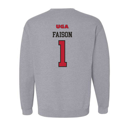 Georgia - NCAA Women's Basketball : Jocelyn Faison - Crewneck Sweatshirt-1