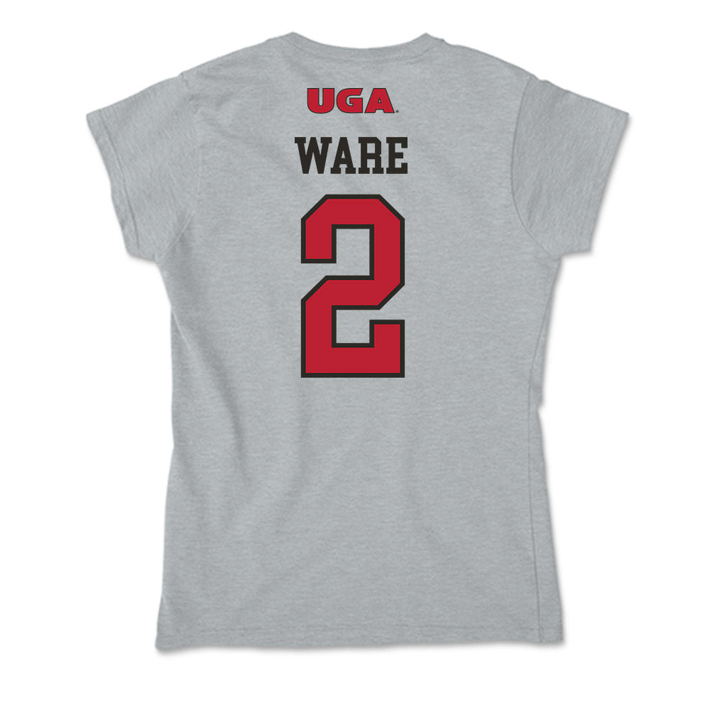 Georgia - NCAA Women's Basketball : Harmonie Ware - Soft Style Women’s T-Shirt-1