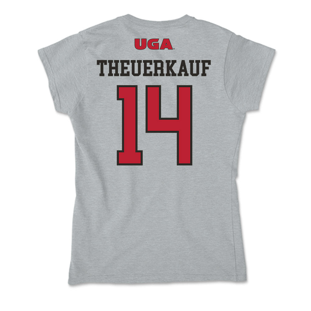 Georgia - NCAA Women's Basketball : Rylie Theuerkauf - Soft Style Women’s T-Shirt-1