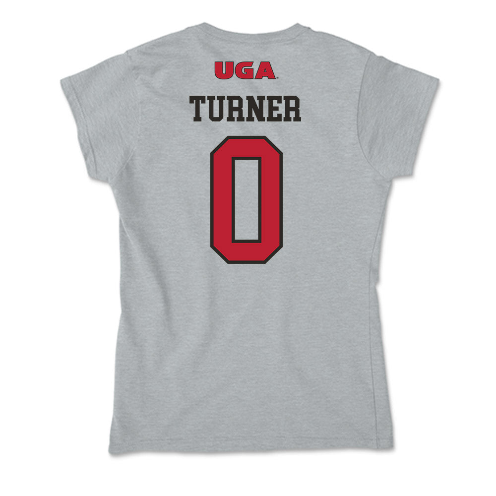 Georgia - NCAA Women's Basketball : Trinity Turner - Soft Style Women’s T-Shirt-1