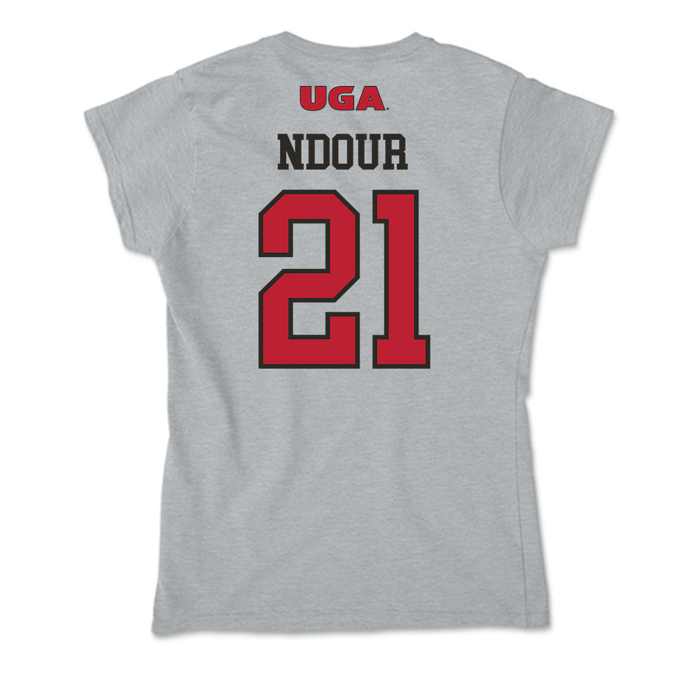 Georgia - NCAA Women's Basketball : Aicha Ndour - Soft Style Women’s T-Shirt-1