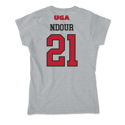 Georgia - NCAA Women's Basketball : Aicha Ndour - Soft Style Women’s T-Shirt-1