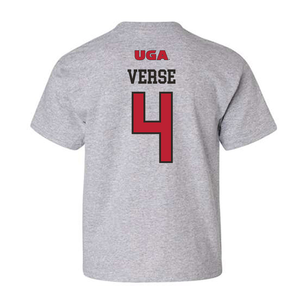 Georgia - NCAA Women's Basketball : Miyah Verse - Youth T-Shirt-1