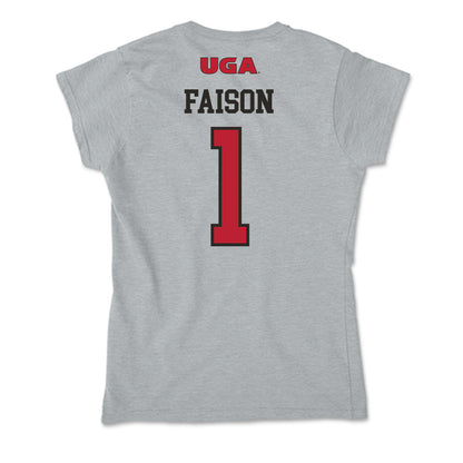 Georgia - NCAA Women's Basketball : Jocelyn Faison - Soft Style Women’s T-Shirt-1