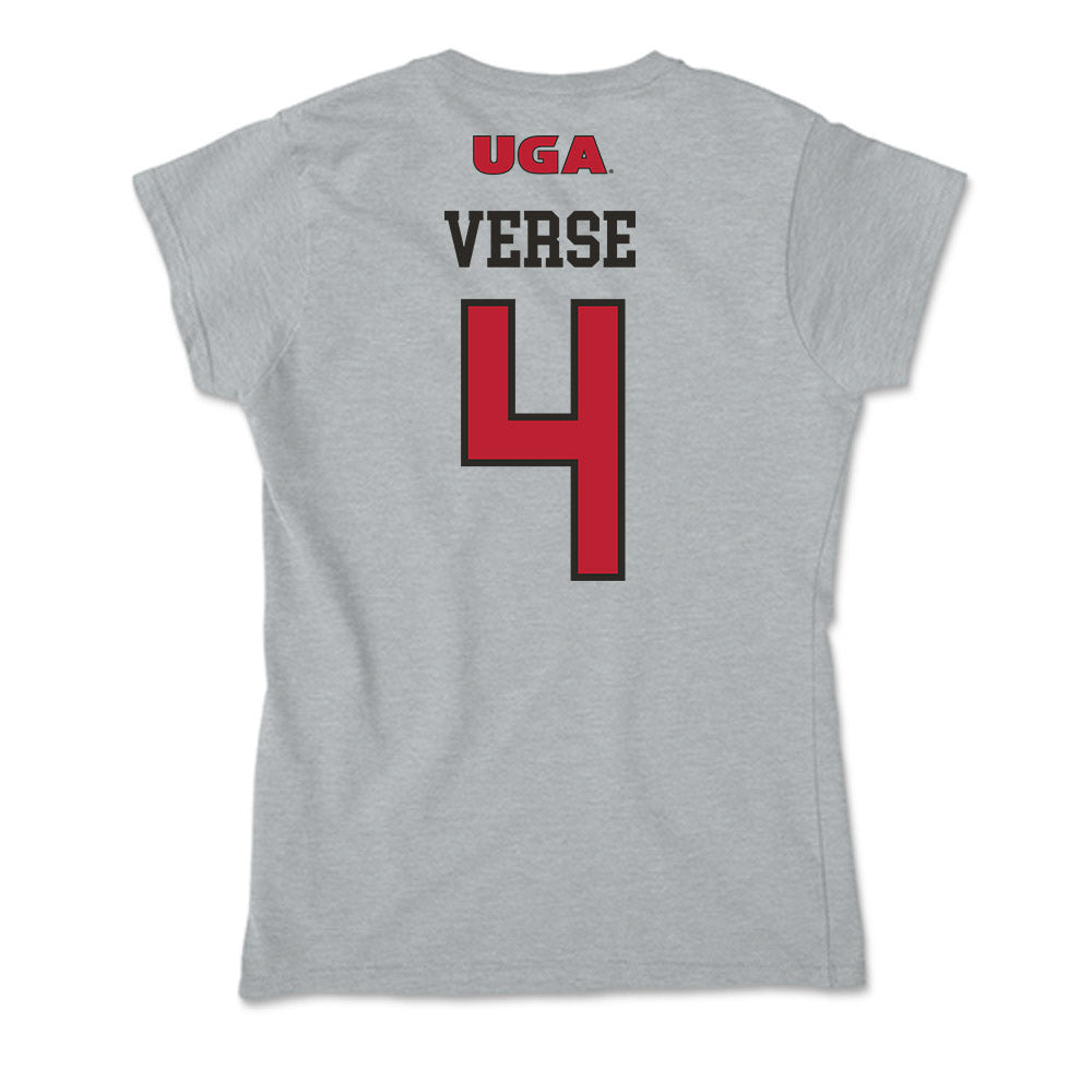 Georgia - NCAA Women's Basketball : Miyah Verse - Soft Style Women’s T-Shirt-1