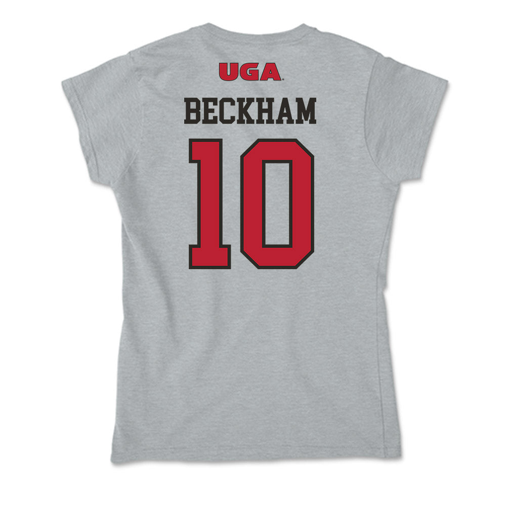 Georgia - NCAA Women's Basketball : Aubrey Beckham - Soft Style Women’s T-Shirt-1