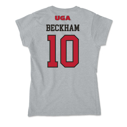 Georgia - NCAA Women's Basketball : Aubrey Beckham - Soft Style Women’s T-Shirt-1