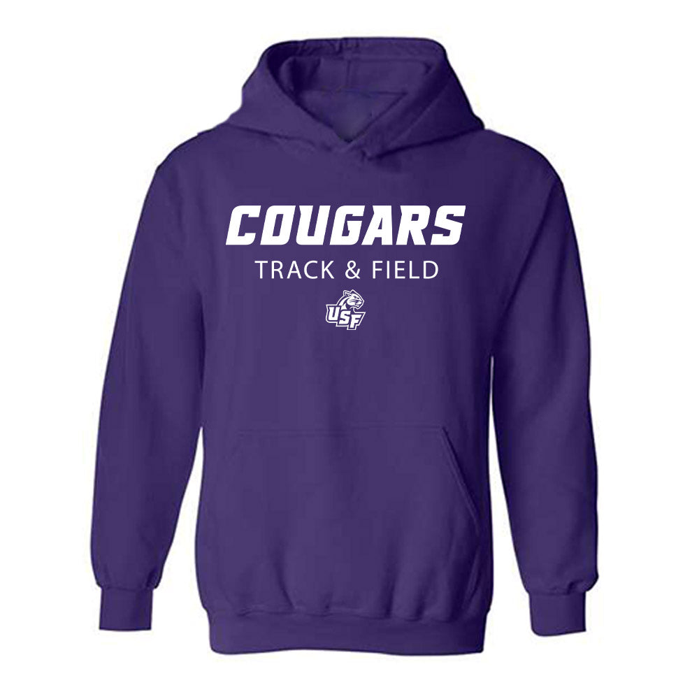 Sioux Falls - NCAA Women's Track & Field : Augusta Papik - Classic Shersey Hooded Sweatshirt-0