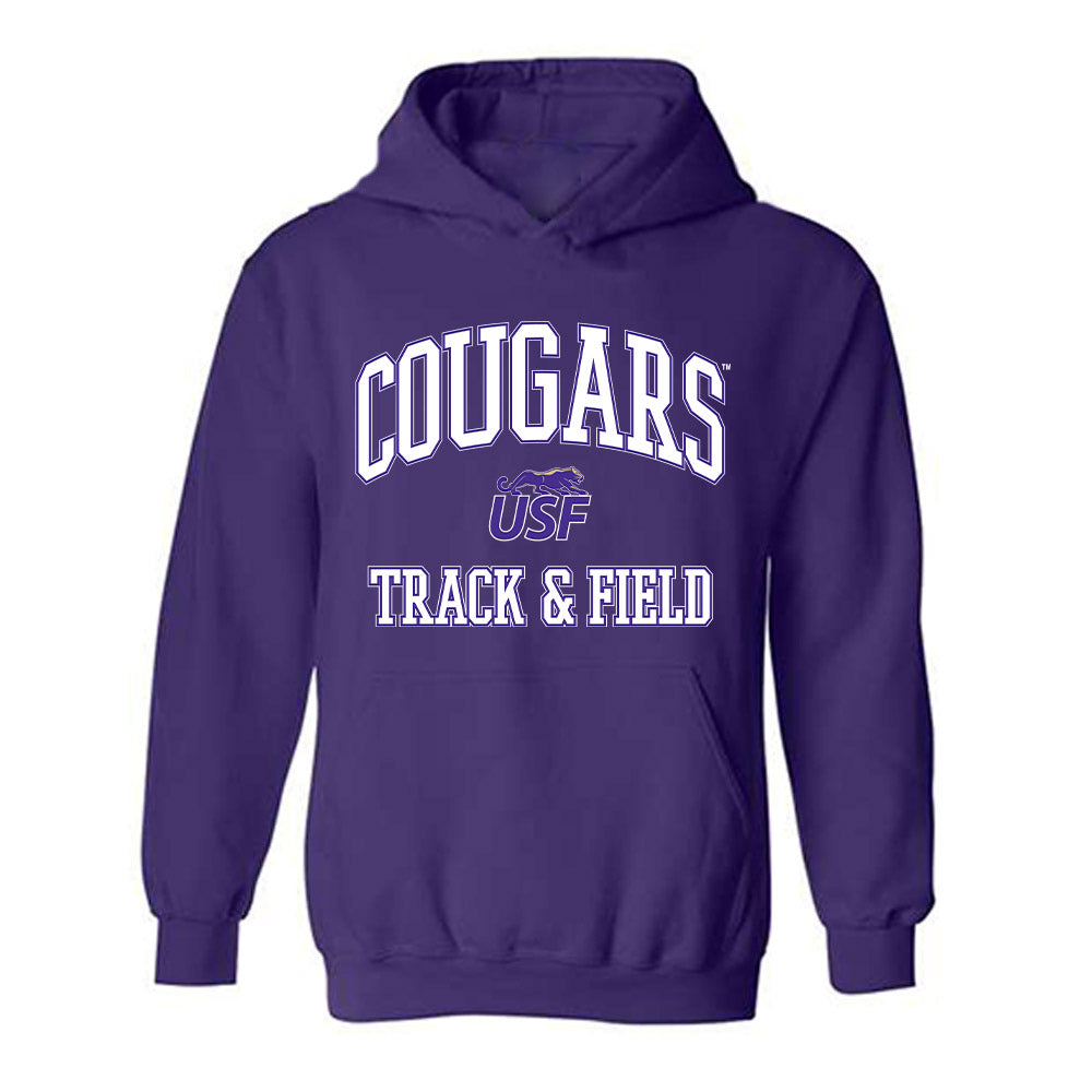 Sioux Falls - NCAA Men's Track & Field : Landen Schmidt - Classic Shersey Hooded Sweatshirt-0