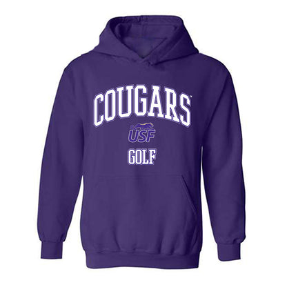 Sioux Falls - NCAA Women's Golf : Bryn Huber - Classic Shersey Hooded Sweatshirt-0