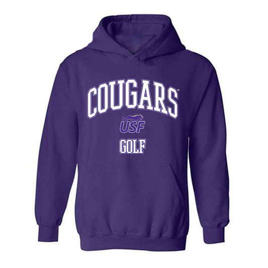 Sioux Falls - NCAA Women's Golf : Bryn Huber - Classic Shersey Hooded Sweatshirt-0