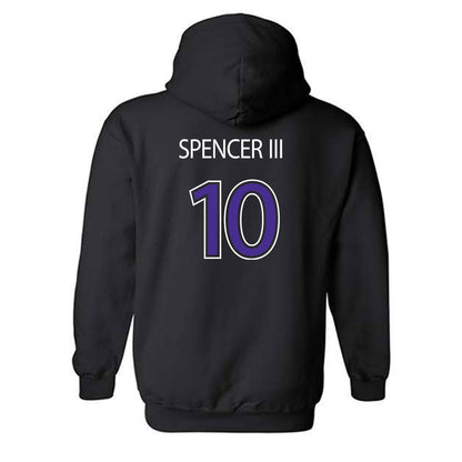Sioux Falls - NCAA Men's Basketball : James Spencer III - Classic Shersey Hooded Sweatshirt-1