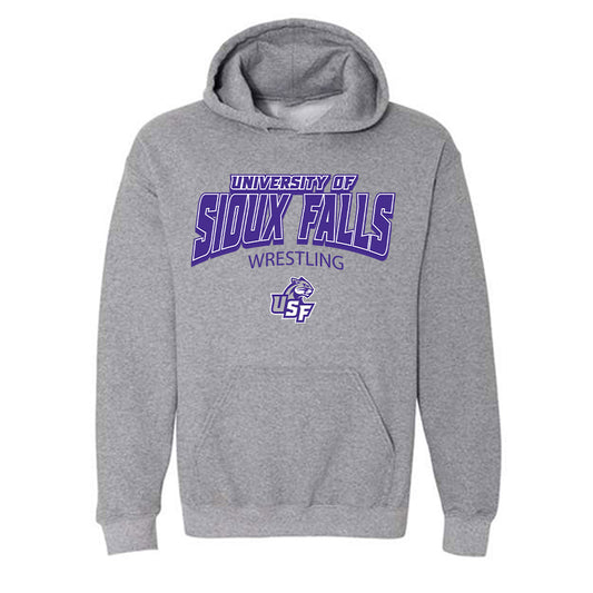 Sioux Falls - NCAA Wrestling : Jorgie Johnston - Classic Shersey Hooded Sweatshirt-0