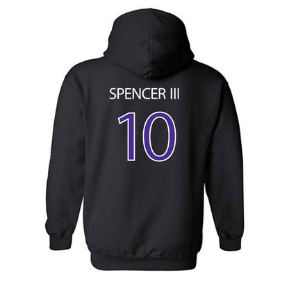 Sioux Falls - NCAA Men's Basketball : James Spencer III - Classic Shersey Hooded Sweatshirt-1