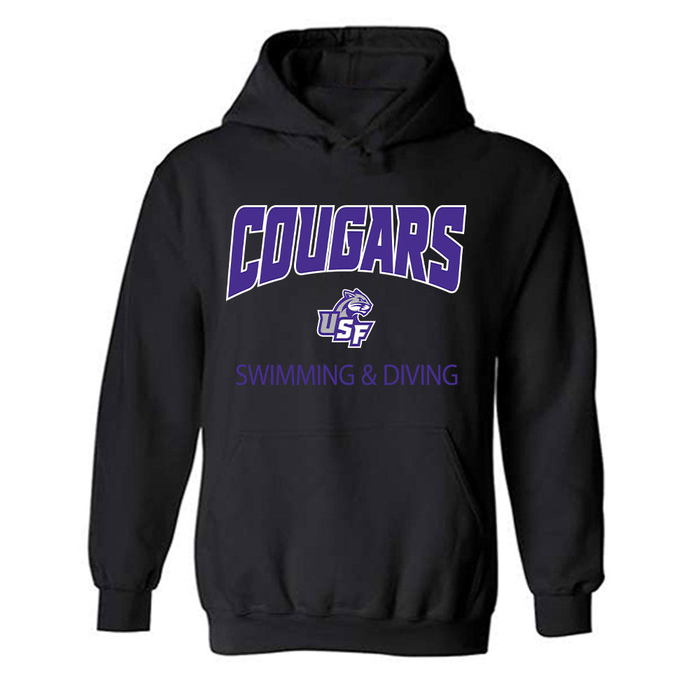 Sioux Falls - NCAA Women's Swimming & Diving : Irene Paris - Classic Shersey Hooded Sweatshirt-0