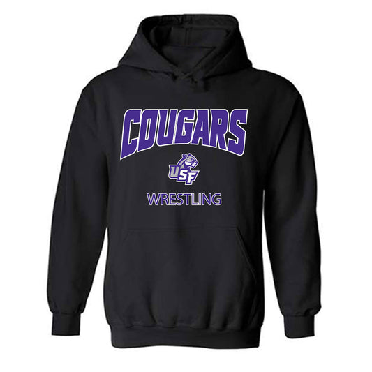 Sioux Falls - NCAA Wrestling : Jorgie Johnston - Classic Shersey Hooded Sweatshirt-0