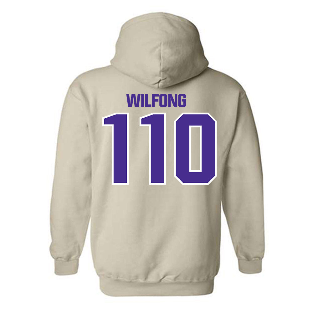 Sioux Falls - NCAA Wrestling : Abby Wilfong - Classic Shersey Hooded Sweatshirt-1