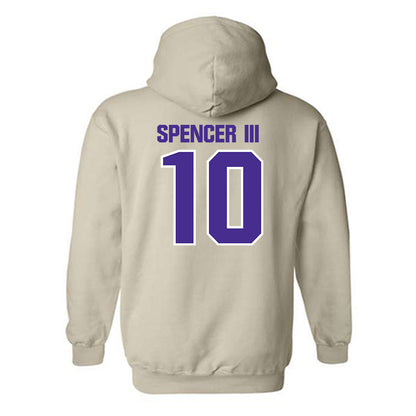 Sioux Falls - NCAA Men's Basketball : James Spencer III - Classic Shersey Hooded Sweatshirt-1