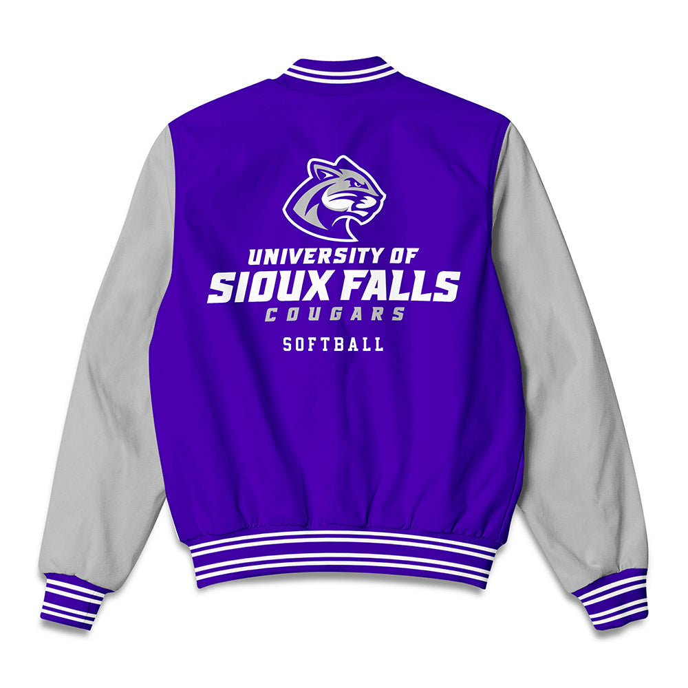 Sioux Falls - NCAA Softball : Krystyn Noble - Bomber Jacket-1