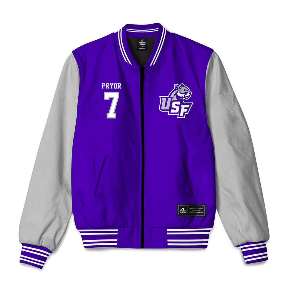 Sioux Falls - NCAA Softball : Charlie Pryor - Bomber Jacket-0
