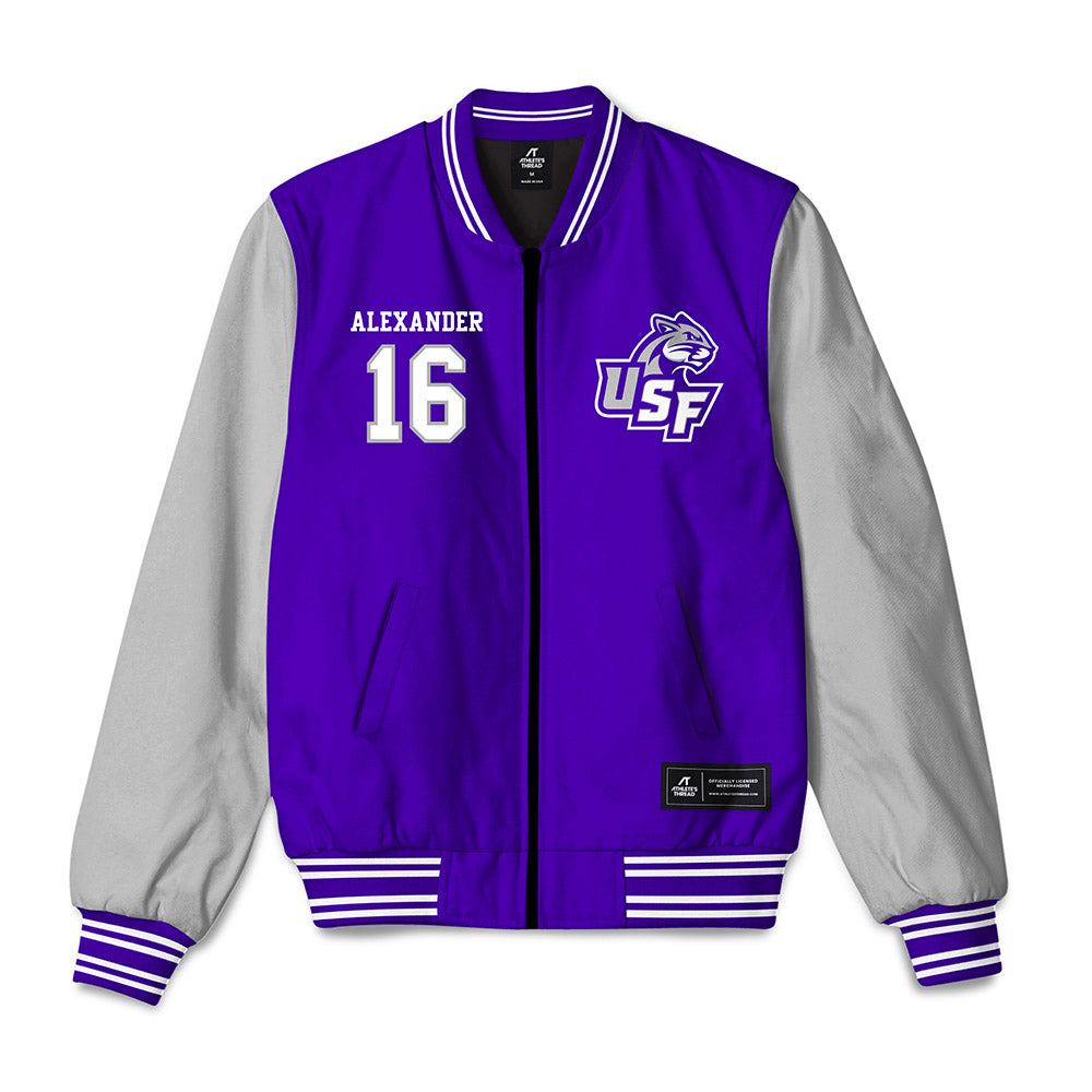 Sioux Falls - NCAA Softball : Alexis Alexander - Bomber Jacket-0